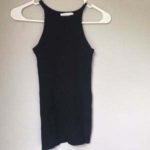 Goodnight macaroon black halter tank